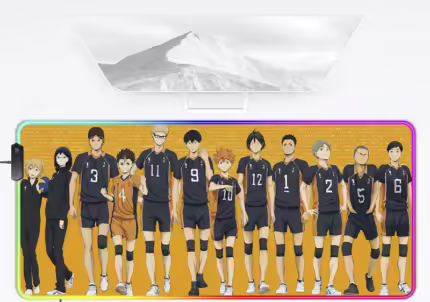 Комп'ютерний килимок з підсвіткою Волейбол - Ворони 70*30