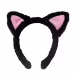 Вушка-обруч чорні м'які