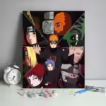 Картина по номерам Наруто - Акацукі