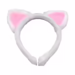 Вушка-обруч білі м'які