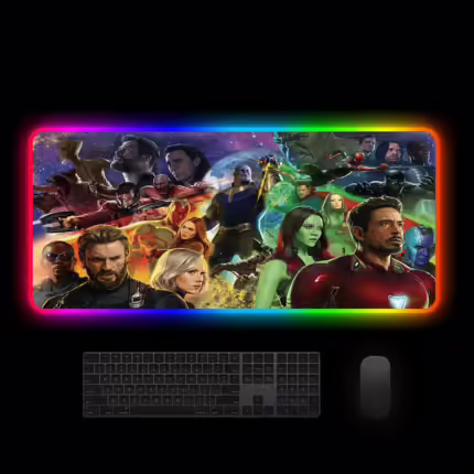 Комп'ютерний килимок з підсвіткою Всесвіт MARVEL 70*30