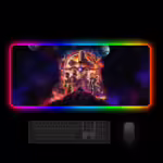 Комп'ютерний килимок з підсвіткою Марвел 70*30