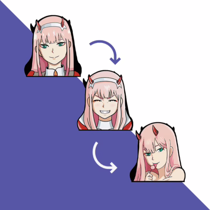 3Д наліпка Коханий у франксі - 02