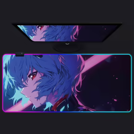 Комп'ютерний килимок з підсвіткою Євангеліон - Рей art1 80*30