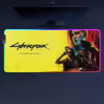 Комп'ютерний килимок з підсвіткою - Кіберпанк ULTIMATE 70*30