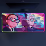 Комп'ютерний килимок з підсвіткою Рік та Морті art2 70*30