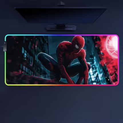 Комп'ютерний килимок з підсвіткою Людина-павук передчуття 70*30