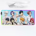 Комп'ютерний килимок з підсвіткою Синя тюрма 70*30