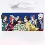 Комп'ютерний килимок з підсвіткою Синя тюрма святкоий 70*30