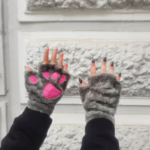 Лапки котячі сірі розмір S