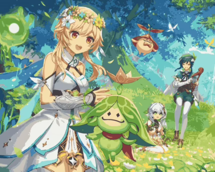 Картина по номерам Геншин