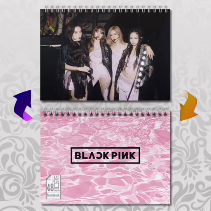 Скетчбук А5 Блек пінк