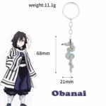 Брелок із металу Клинок - меч Обаная