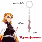 Брелок із металу Клинок - меч Ренгоку 1