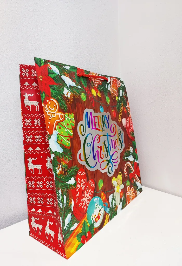 Пакет Merry Christmas 35х37х12 - Зображення 2