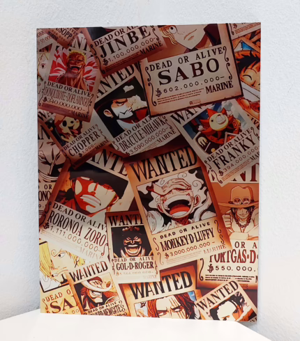 Металева картина А5 - ВанПіс Wanted