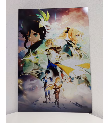 Металева картина А4 - Геншин