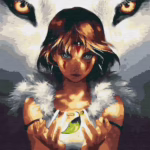 Картина по номерам - Принцеса Мононоке