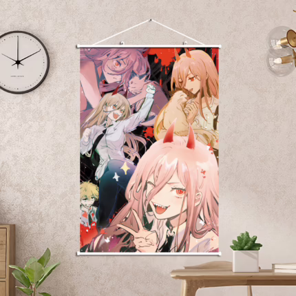 Постер 30х45 Людина бензопила - Пауер і Денджі