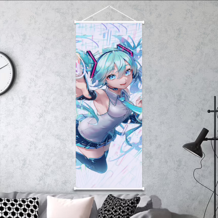 Постер 25х75 Хацуне Міку - вокал