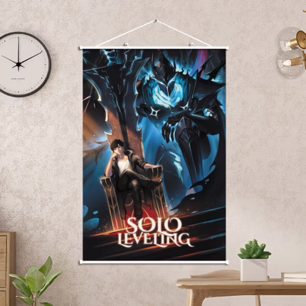 Постер 40х60 Тільки я візьму новий рівень - Сон Джину та Ігріс