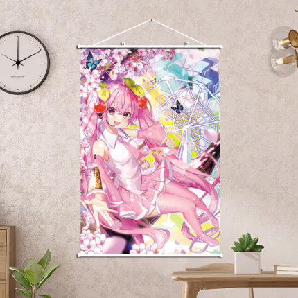 Постер 30х45 Хацуне Міку - квіткова