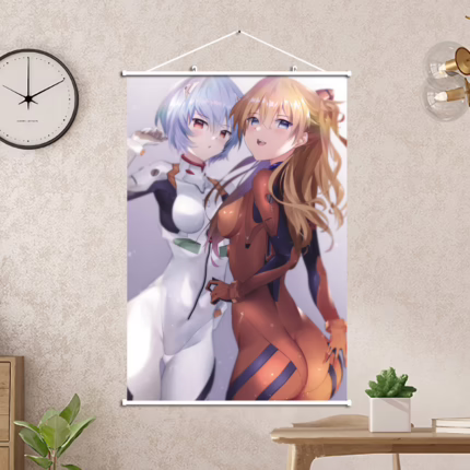 Постер 40х60 Євангеліон - Аска і Рей