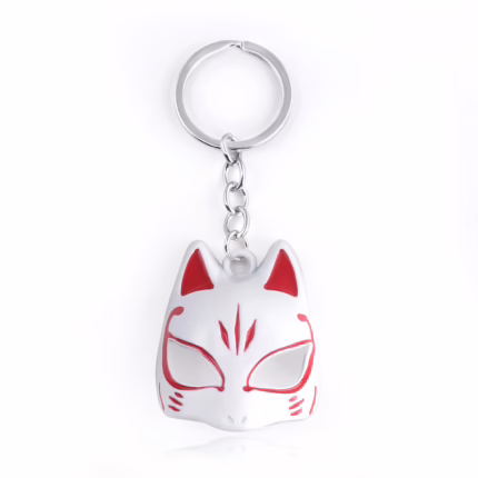 Брелок із металу - маска Кіцуне