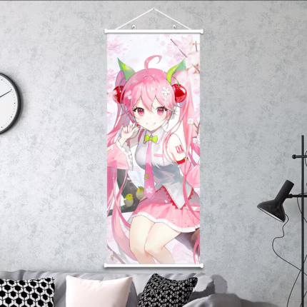 Постер 30х75 Хацуне Міку - сакура