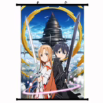 Постер 40х60 Майстер меча онлайн - Кіріто та Асуна