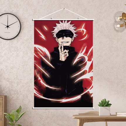 Постер 40х60 Магічна битва - Годжо маска