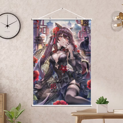 Постер 40х60 Геншин - Ху Тао