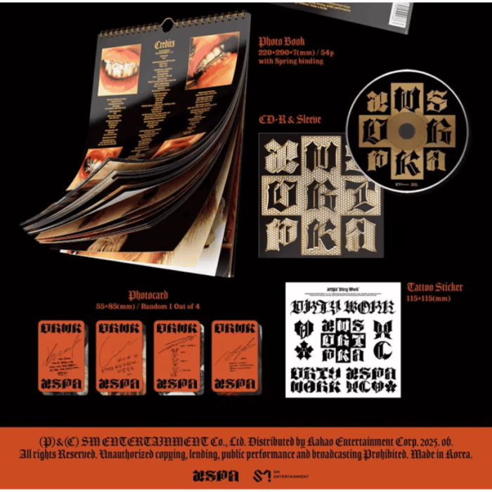 Альбом K-POP AESPA - Dirty Work - Зображення 2