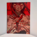 Металева картина А5 Людина-бензопила - Макіма та Денджи