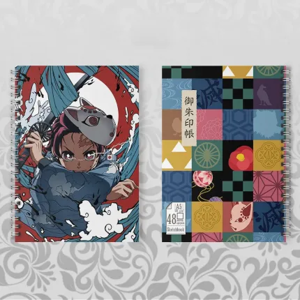 Скетчбук А5 Клинок - Танджиро маска