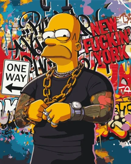 Картина по номерам ORIGAMI Гомер