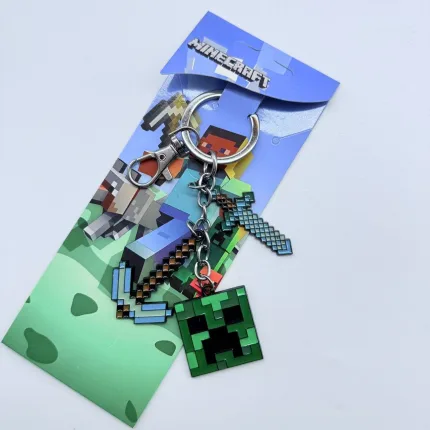 Брелок із металу Майнкрафт Кріппер