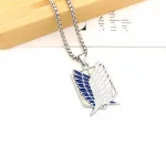 Підвіска на ланцюжку Атака на титанів - Розвідкорпус сині крила