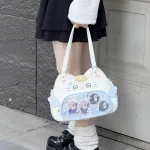 Сумка біла Котик