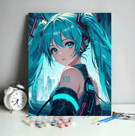 Картина по номерам Хацуне Міку 100
