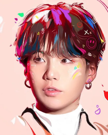 Картина по номерам K-POP BTS Шуга 1