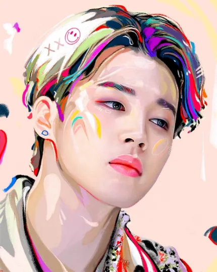 Картина по номерам K-POP BTS Чімін 1