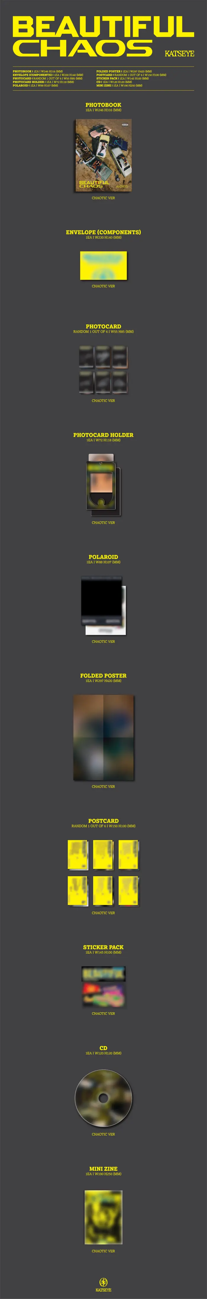 Альбом K-POP KATSEYE - BEAUTIFUL CHAOS - Зображення 2