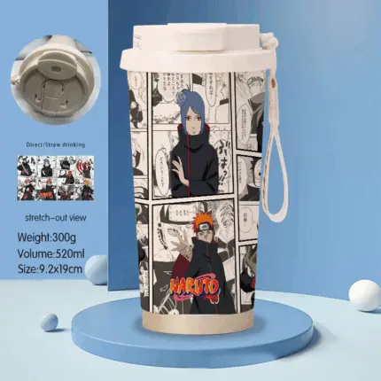 Термочашка біла Наруто - Акацукі