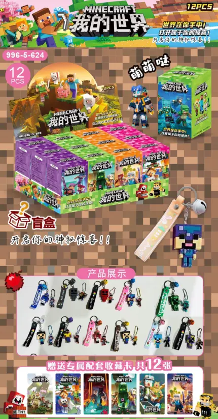 Брелок гумовий Хто там? Майнкрафт