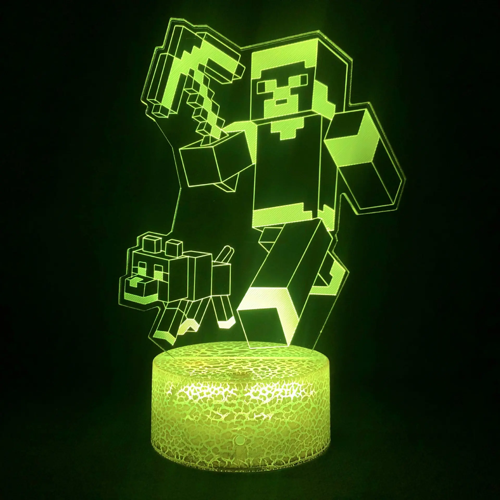 wmremove-transformed (3) LED-світильник Майнкрафт - Кріпер - Зображення 1