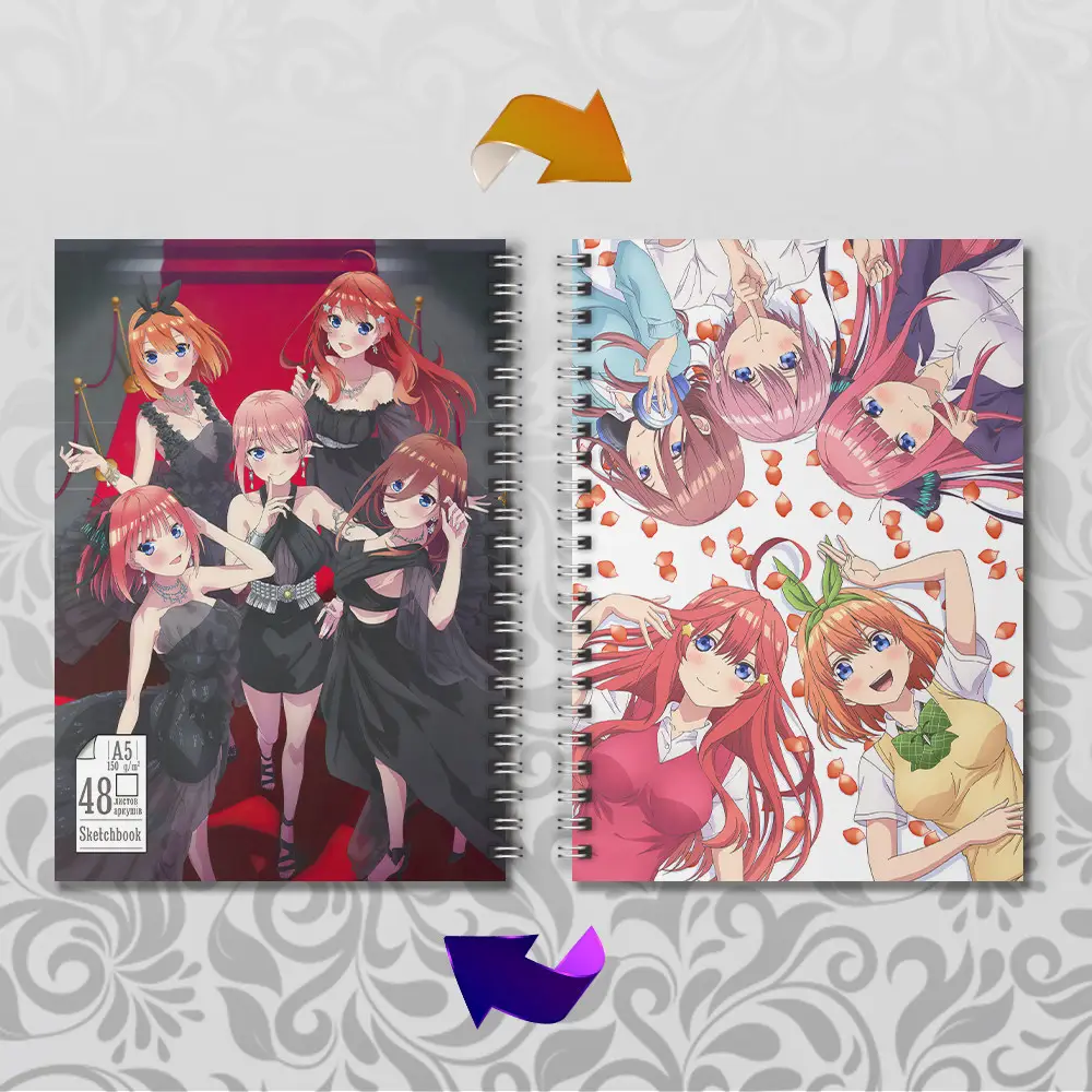 5612456610_sketchbuk-a5-48 Скетчбук А5 П'ять наречених близнят - Зображення 1
