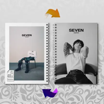 Скетчбук А5 K-POP BTS Jung Kook 1 SEVEN