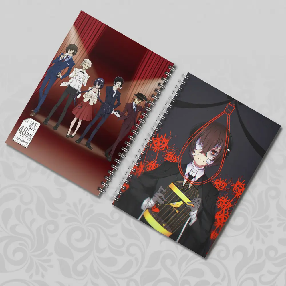 6669538888_sketchbuk-a5-48 Скетчбук А5 Бродячі пси Дазай - Зображення 1