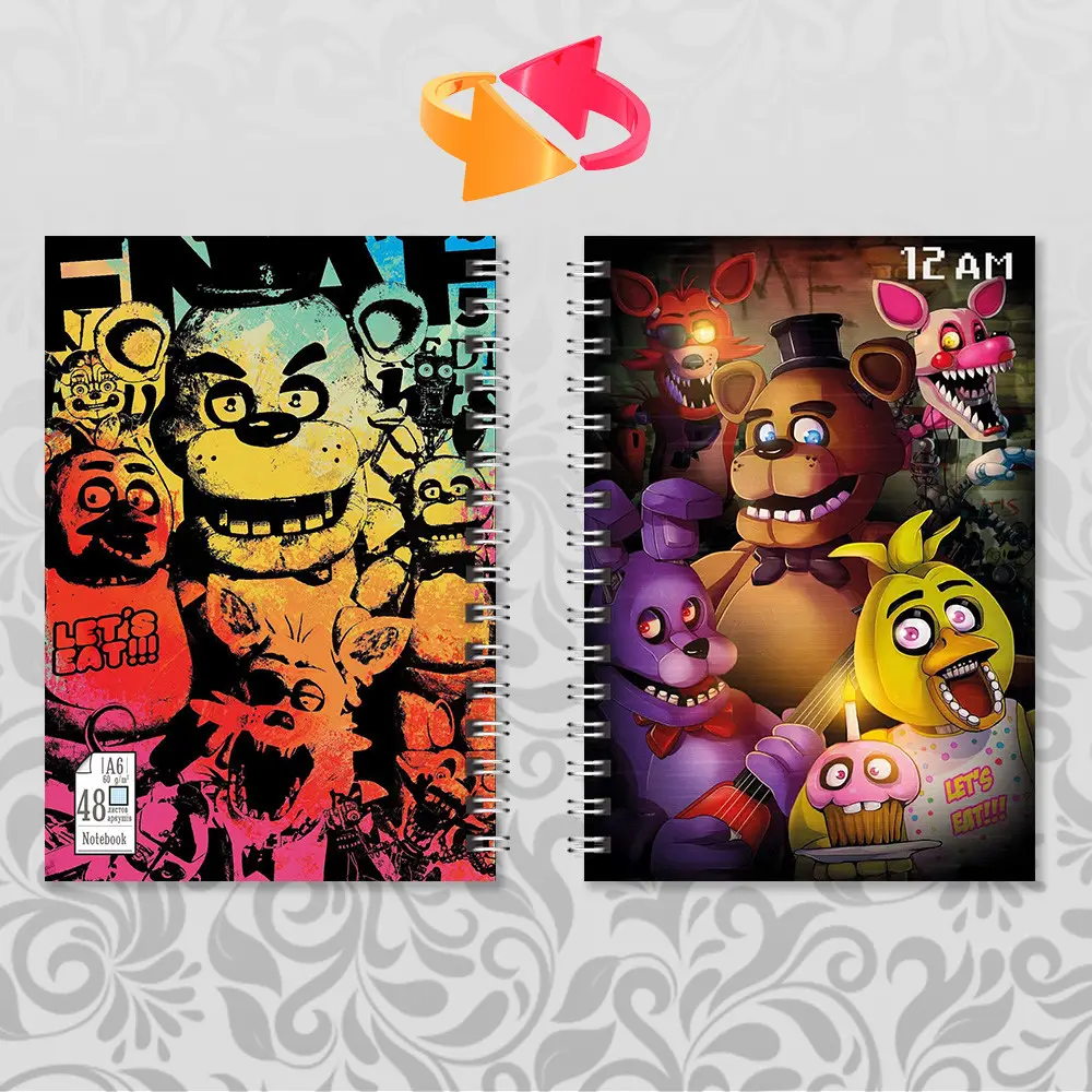 7006616978_bloknot-u-klitinku Скетчбук А5 П'ять ночей з Фредді - Зображення 1